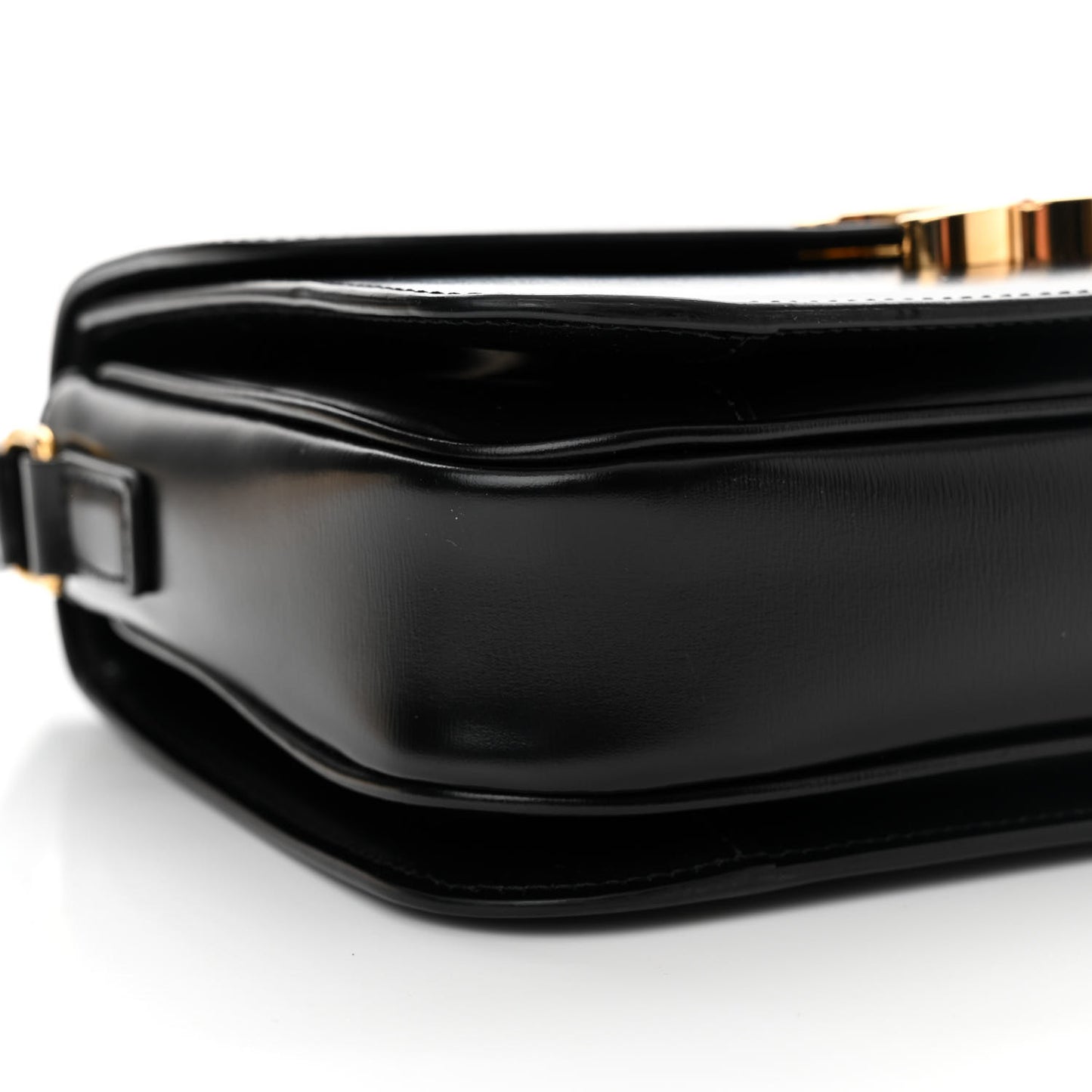 Shiny Calfskin Medium Triomphe Black