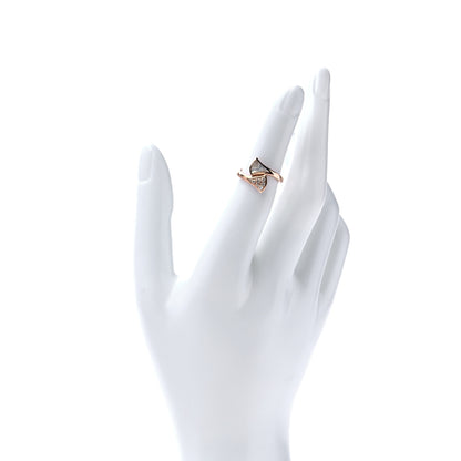 Bulgari 18K Rose Gold Diamond Mother of Pearl Divas' Dream Ring 48 4.5 2 of 6