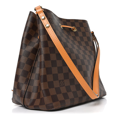 Louis Vuitton Damier Ebene Neonoe MM Safran 3 of 9