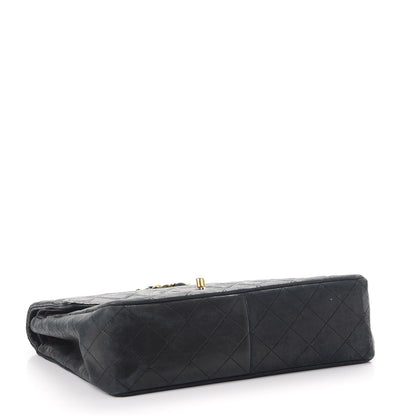 Chanel Lambskin Quilted Medium Double Flap Black 5 of 20