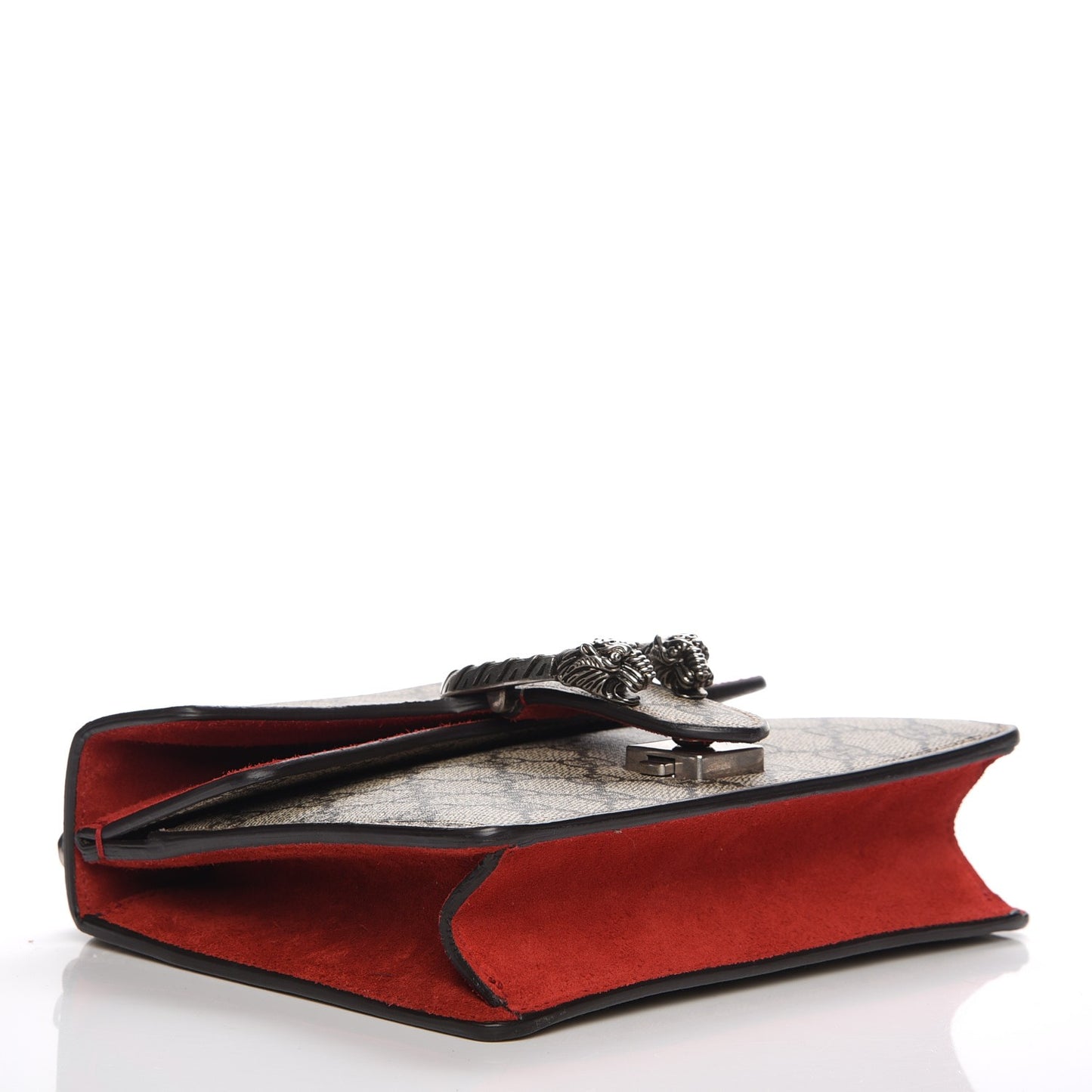 GG Supreme Monogram Mini Dionysus Shoulder Bag Hibiscus Red