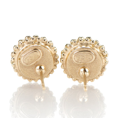 Chanel Pearl Crystal CC Earrings Gold 3 of 4
