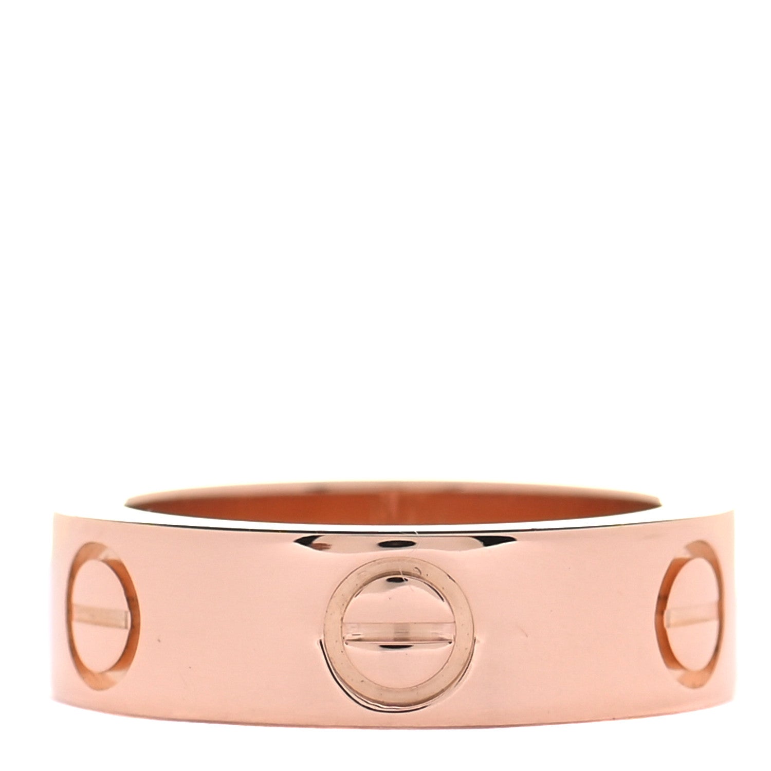 Cartier 18K Pink Gold Pink Sapphire 5.5mm LOVE Ring 48 4.5 3 of 5