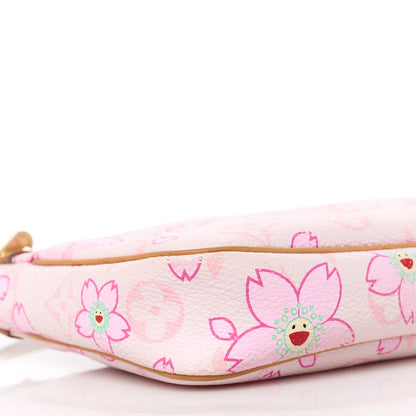 Louis Vuitton Monogram Cherry Blossom Pochette Accessories Pink 9 of 10