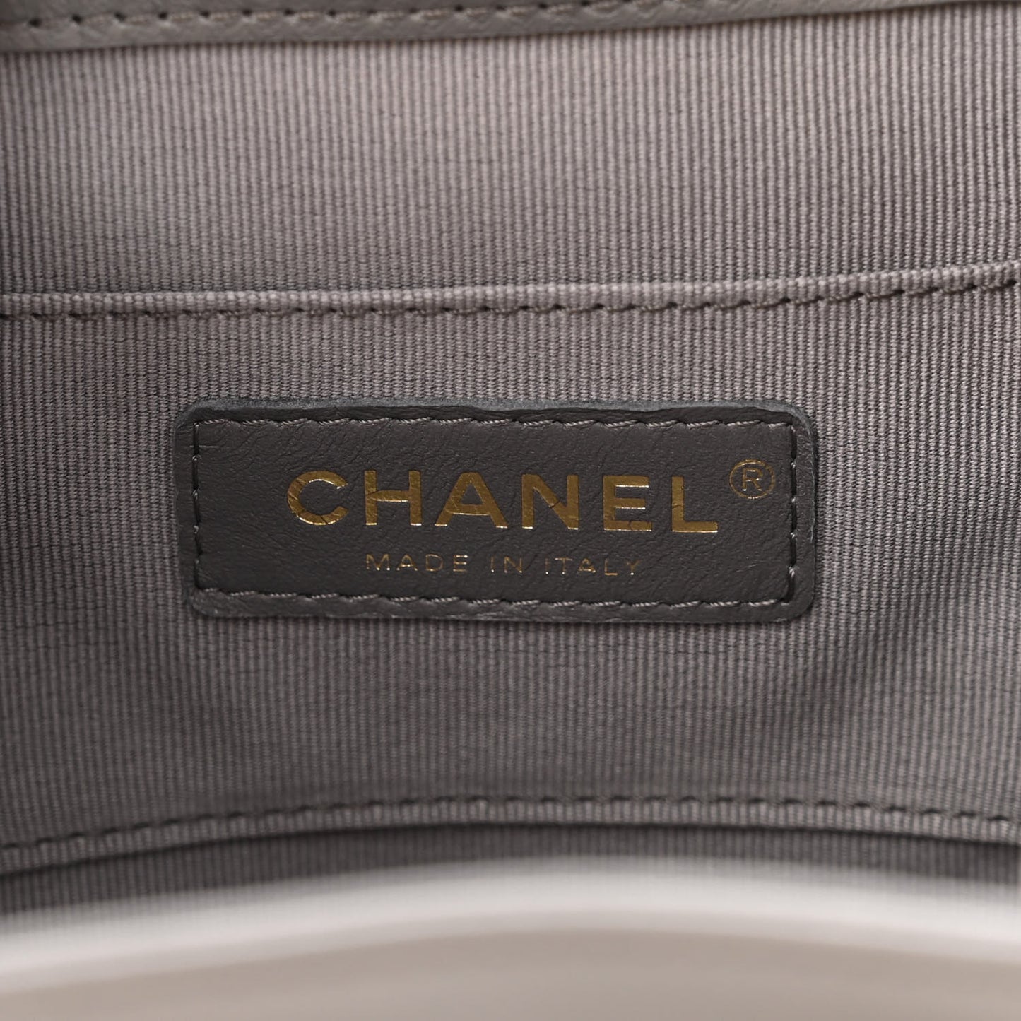 Lambskin Quilted Small Duma Drawstring Backpack Grey