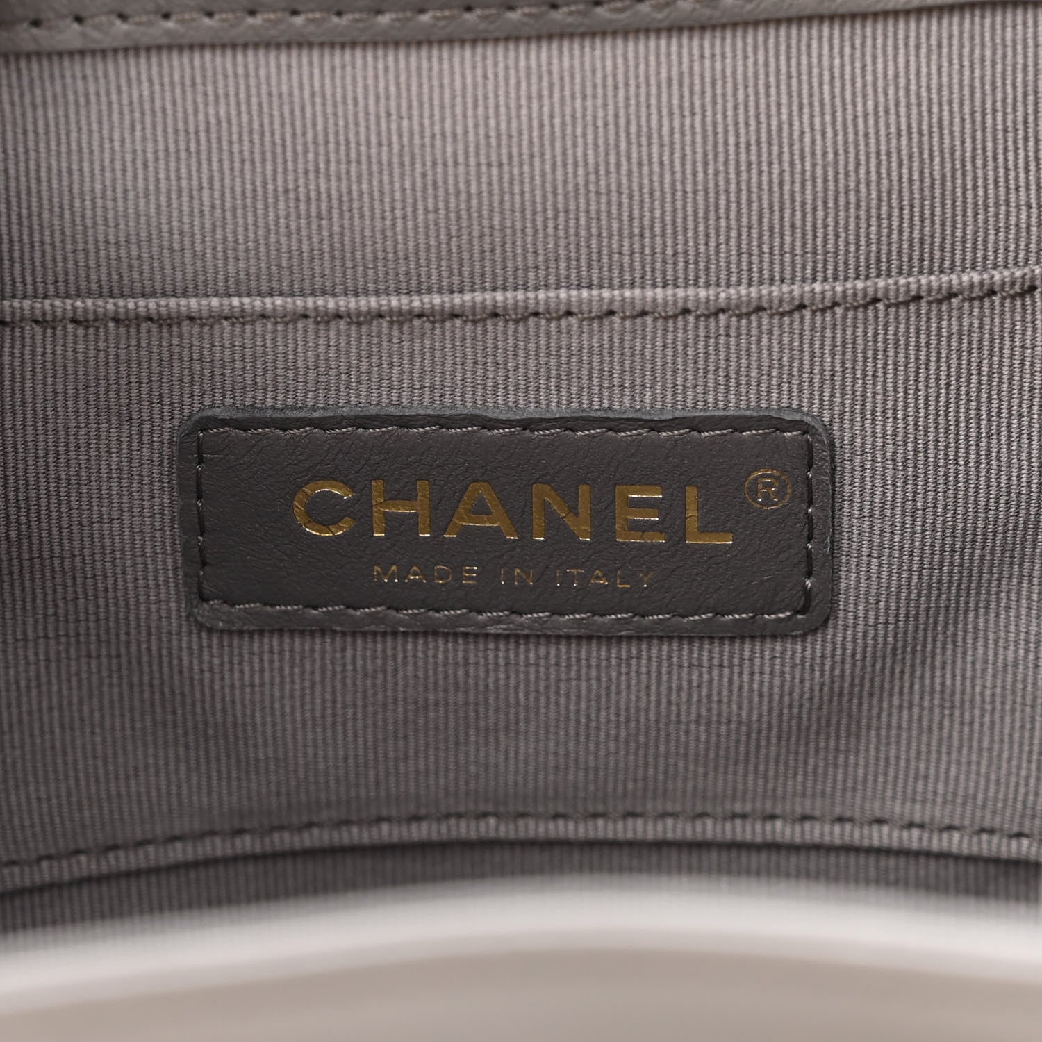 Chanel Lambskin Quilted Small Duma Drawstring Backpack Grey 5 of 10