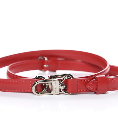 Louis Vuitton Calfskin 16mm Adjustable Shoulder Strap Red 3 of 5