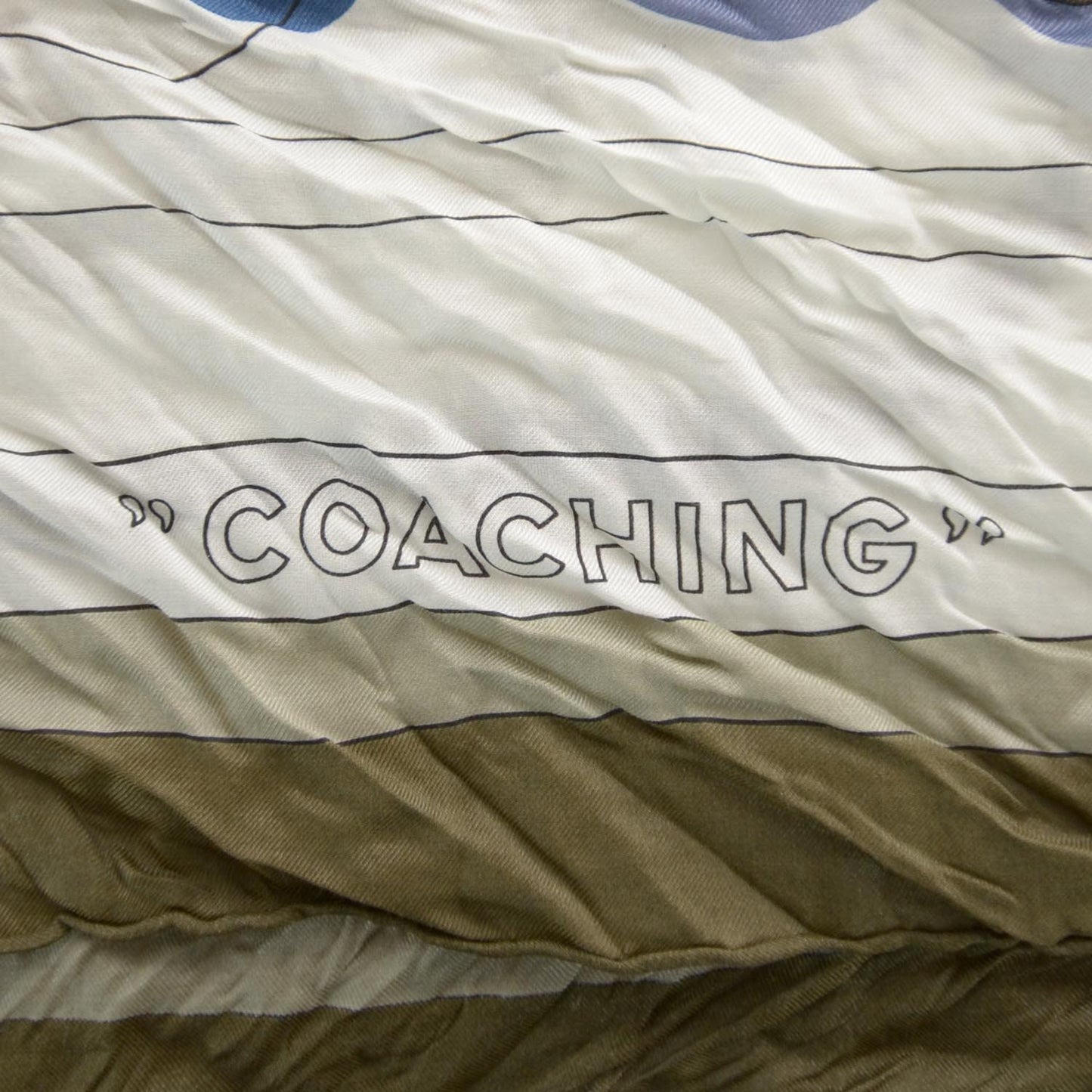 Cotton Silk Coaching Scarf Shawl 140 Blanc Cigare