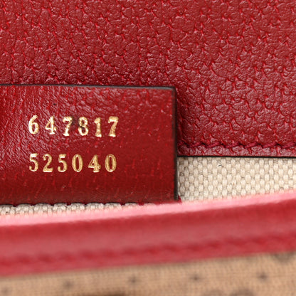 Gucci X DORAEMON Mini Vintage GG Supreme Monogram Web Slim Belt Bag Beige Cherry Red 7 of 10