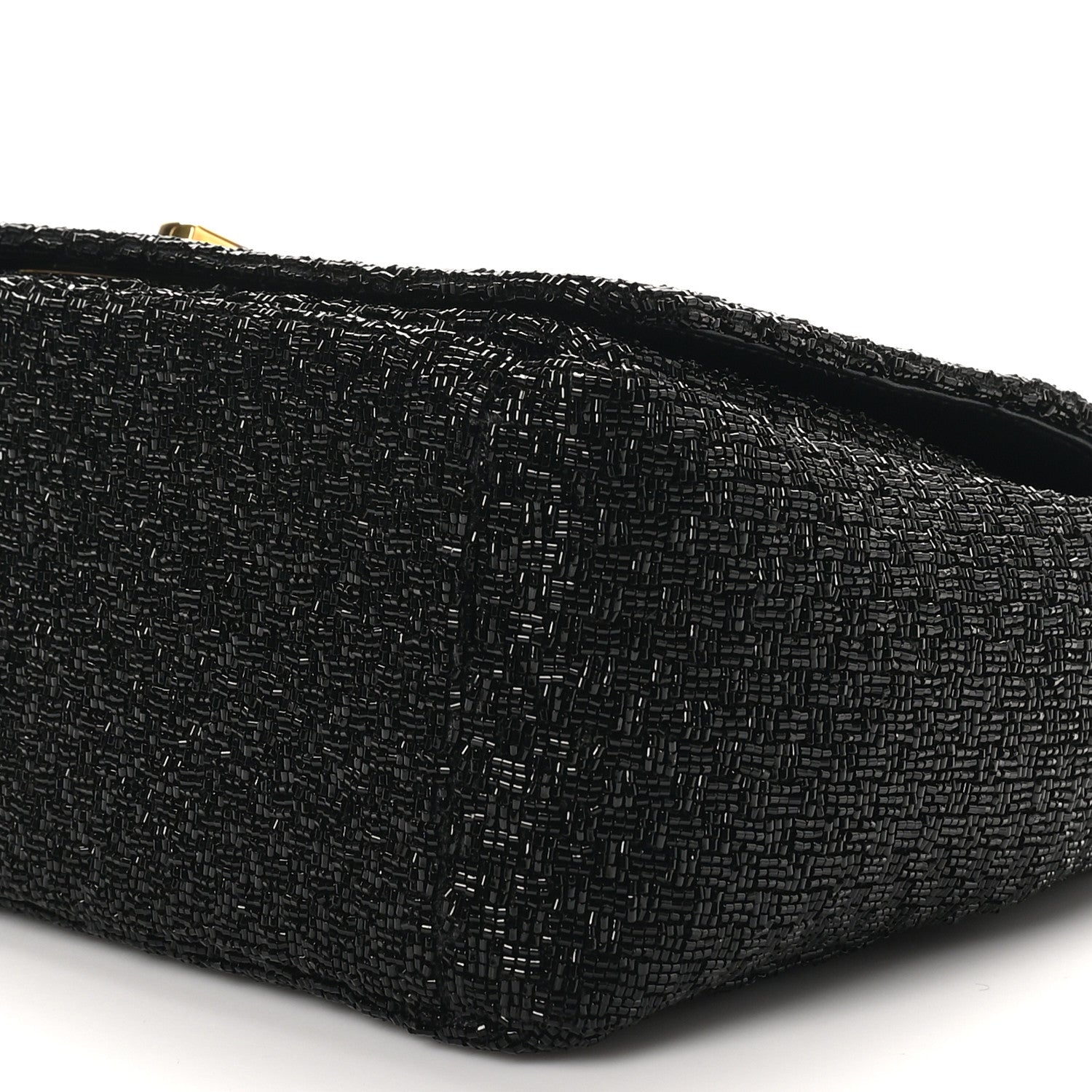 Christian Dior Beaded Checkered Medium Caro Bag Black 10 of 10