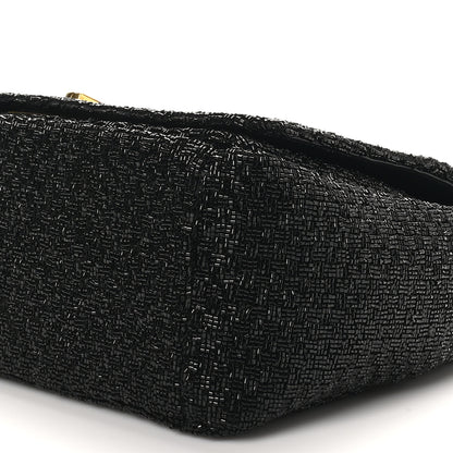 Christian Dior Beaded Checkered Medium Caro Bag Black 10 of 10