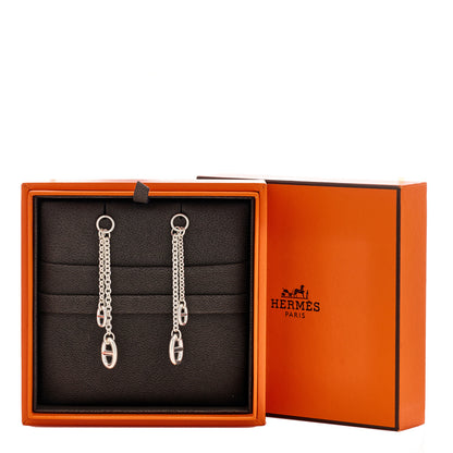 Hermes Sterling Silver PM Farandole Earrings 5 of 5