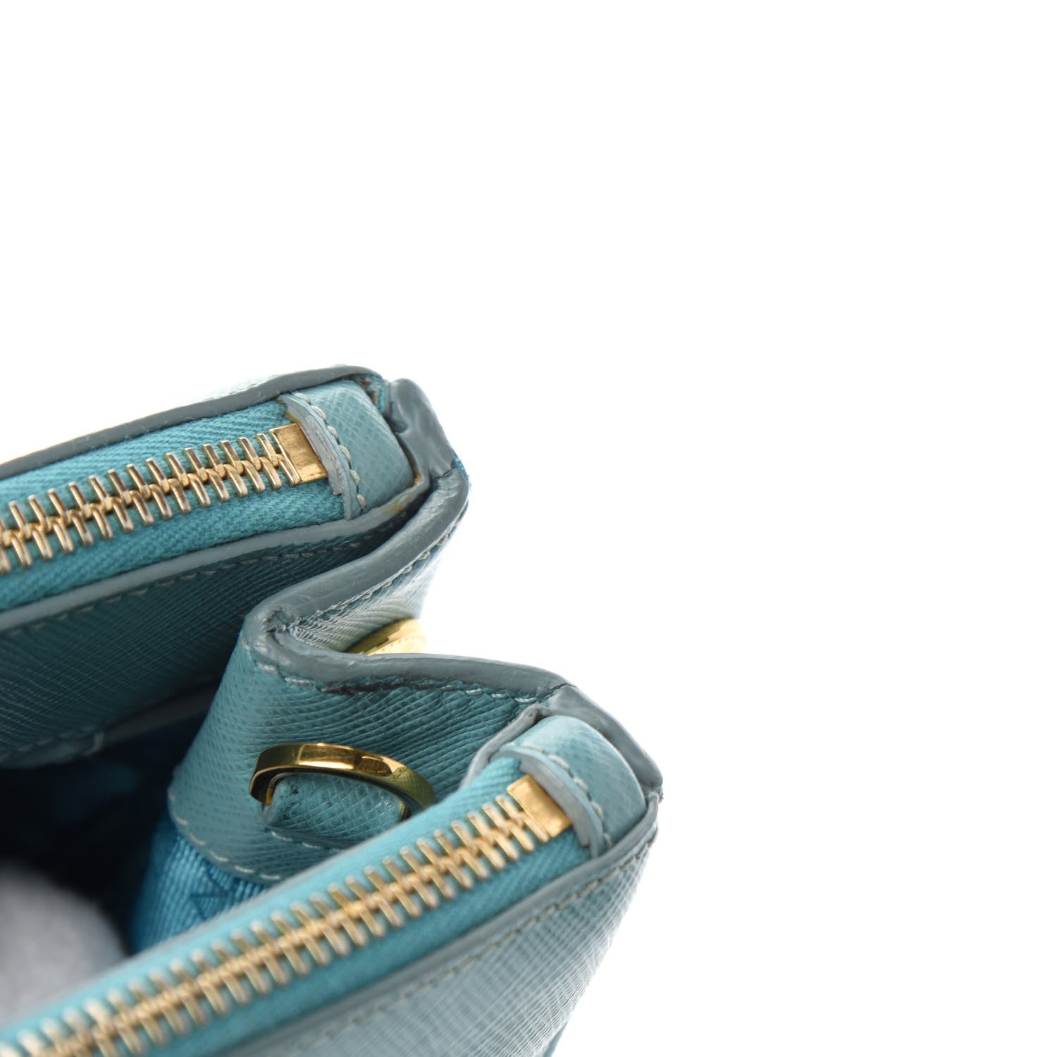 Prada Saffiano Lux Mini Galleria Double Zip Tote Anice 10 of 16