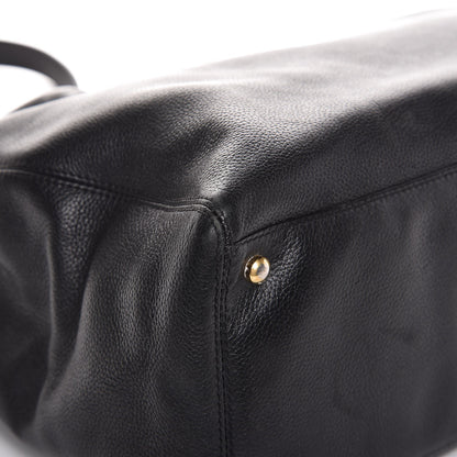 Chanel Calfskin Cerf Executive Shopper Tote Black 9 of 12
