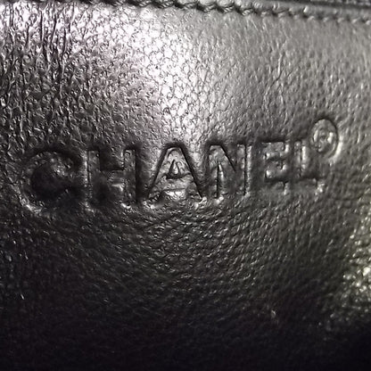 Chanel Suede Square Quilted Jumbo Flap Black 8 of 9