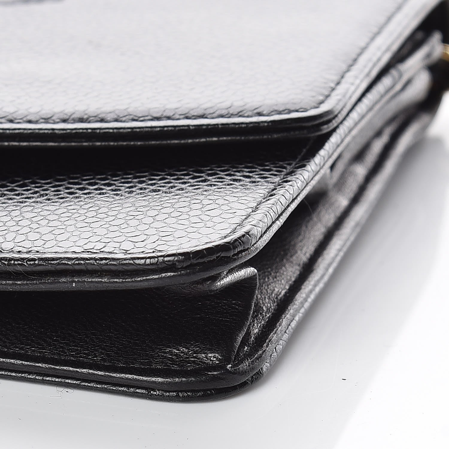 Chanel Caviar Timeless CC Wallet On Chain WOC Black 6 of 10