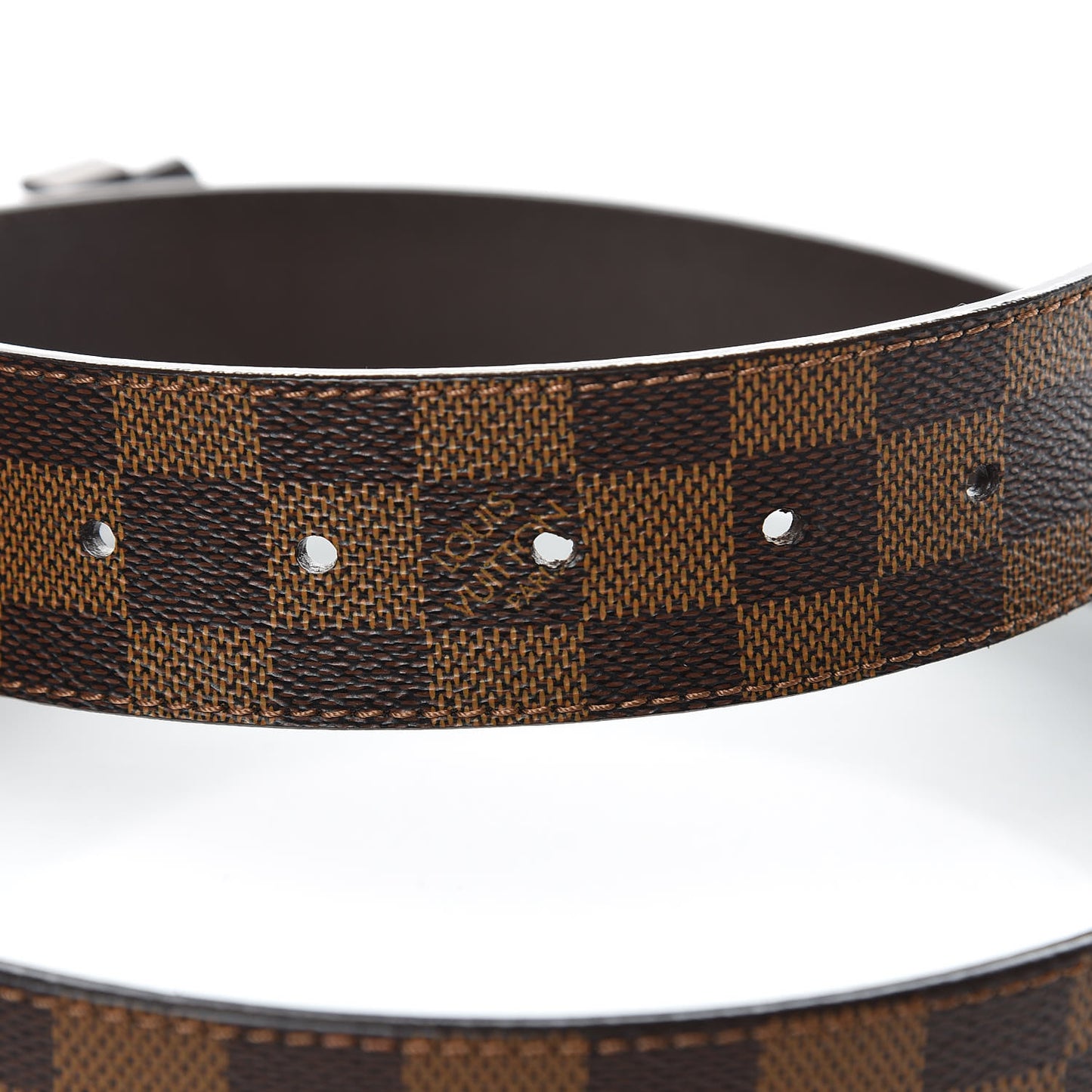 Damier Ebene 40mm LV Initiales Belt 90 36