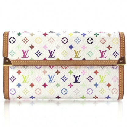 Louis Vuitton Monogram Multicolor Porte Tresor International Wallet White 1 of 9