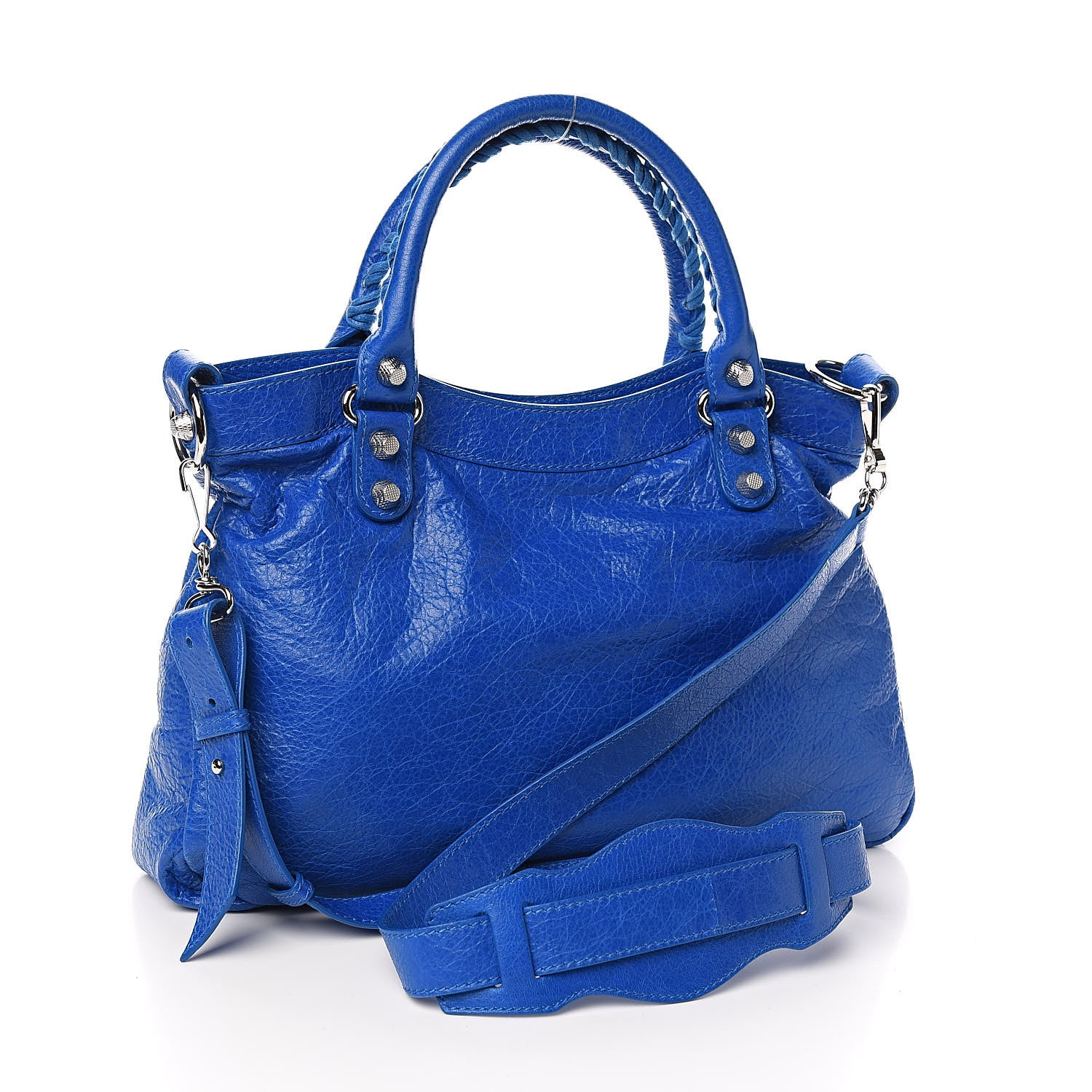 Balenciaga Agneau Giant 12 Silver Hardware Town Bleu Lazuli 3 of 10
