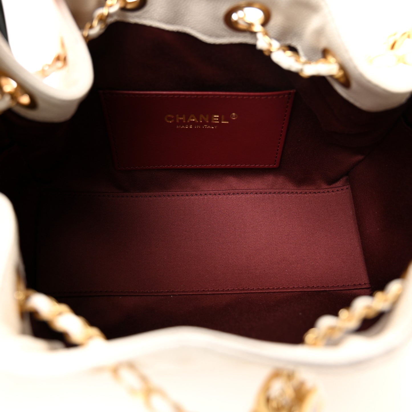 Caviar Quilted Mini Chanel 25 Handbag White