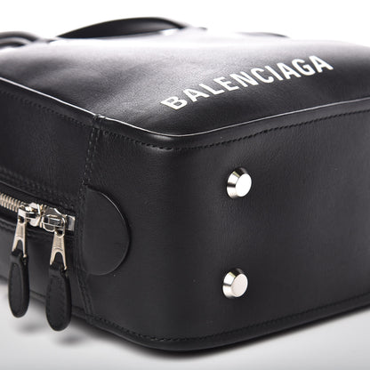 Balenciaga Shiny Day Calfskin XS Triangle Square Bag Black 7 of 10