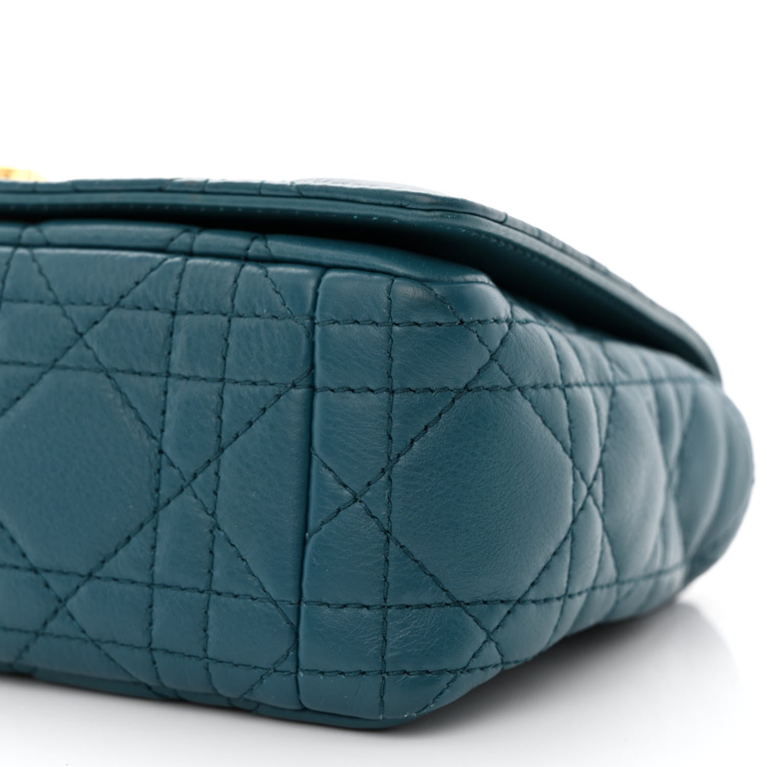 Christian Dior Lambskin Cannage Small Caro Bag Deep Ocean 10 of 11