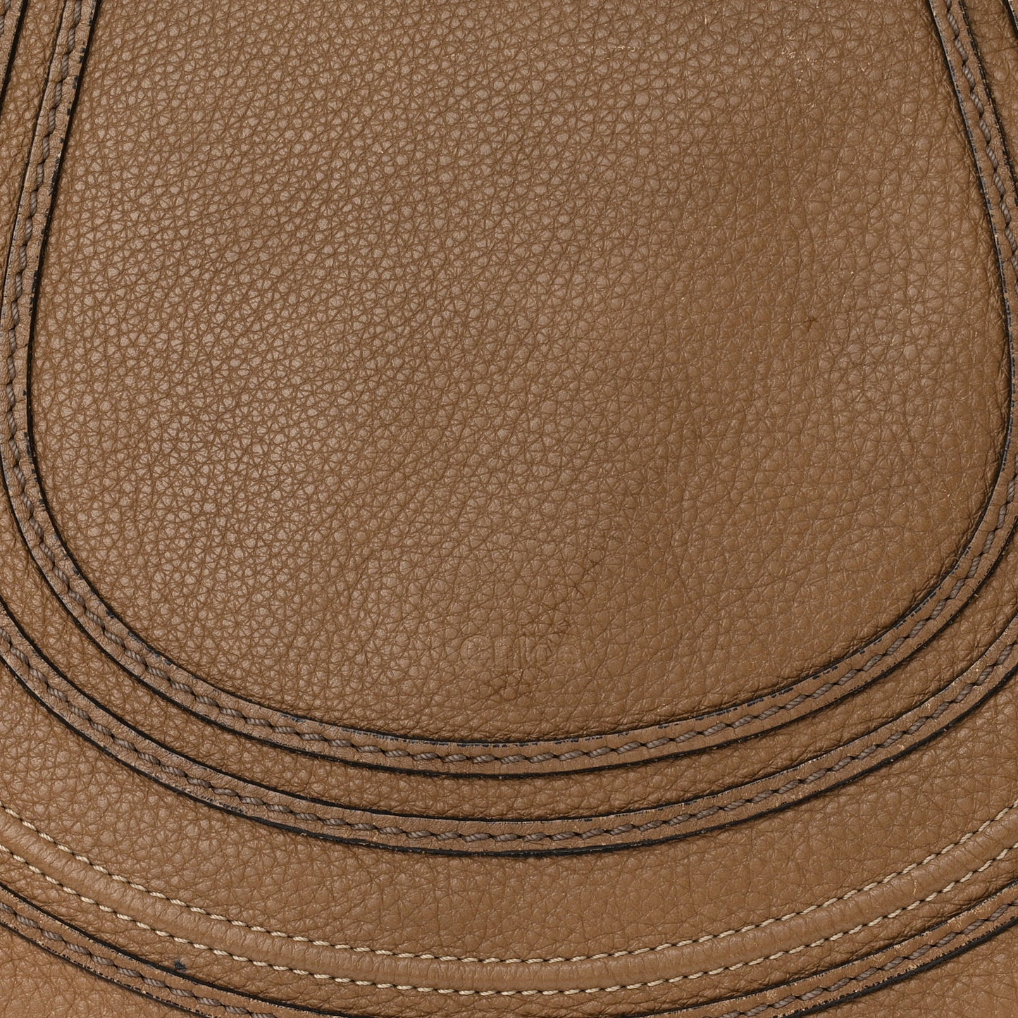 Calfskin Medium Marcie Round Crossbody Bag Nut
