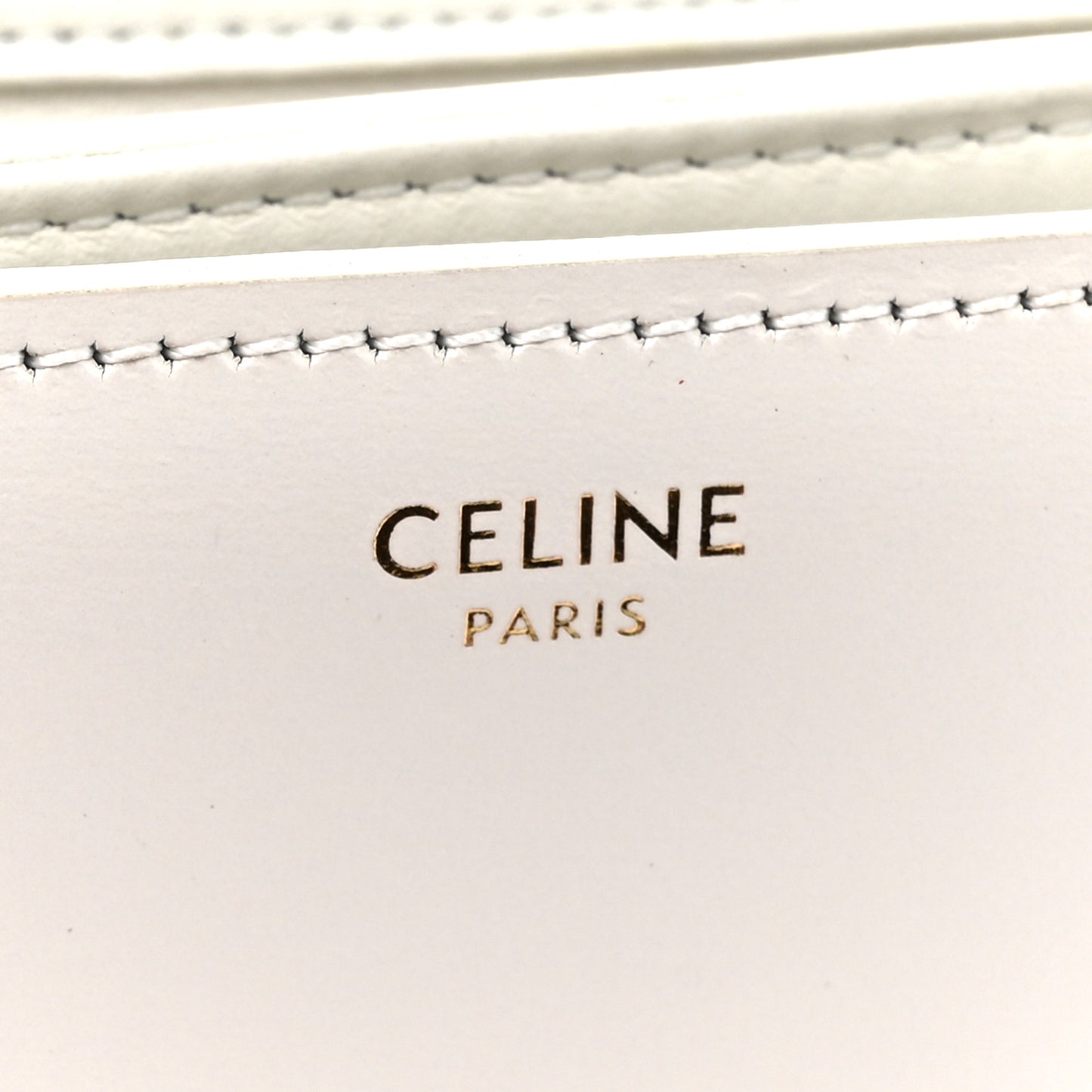 Shiny Calfskin Medium Triomphe White
