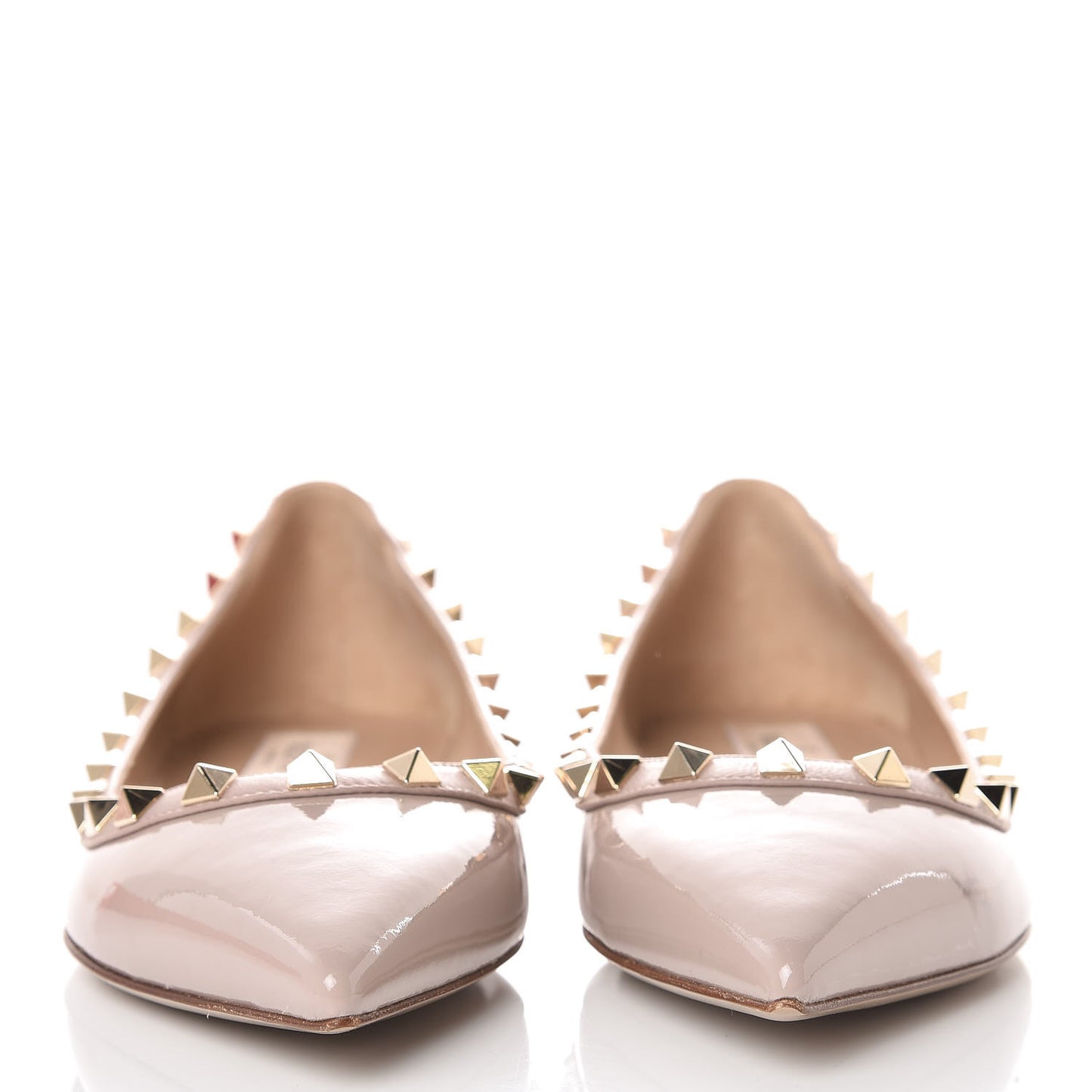 Patent Rockstud Ballerina Flats 36.5 Poudre