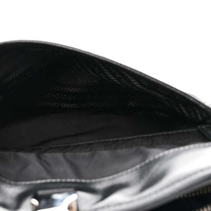 Prada Re-Nylon Saffiano Pocket Single Snap Buckle Shoulder Bag Black 6 of 10