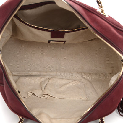 Gucci Vitello Range Medium Soho Bowler Burgundy 5 of 14