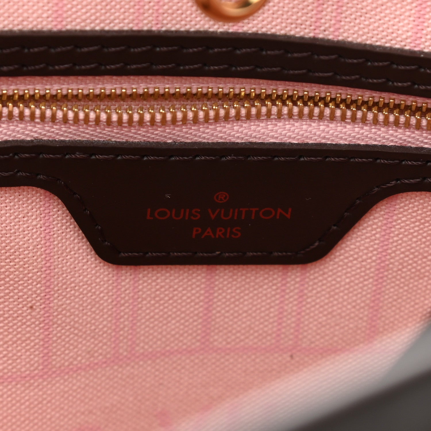 Louis Vuitton Damier Ebene Neo Neverfull MM Rose Ballerine 7 of 11