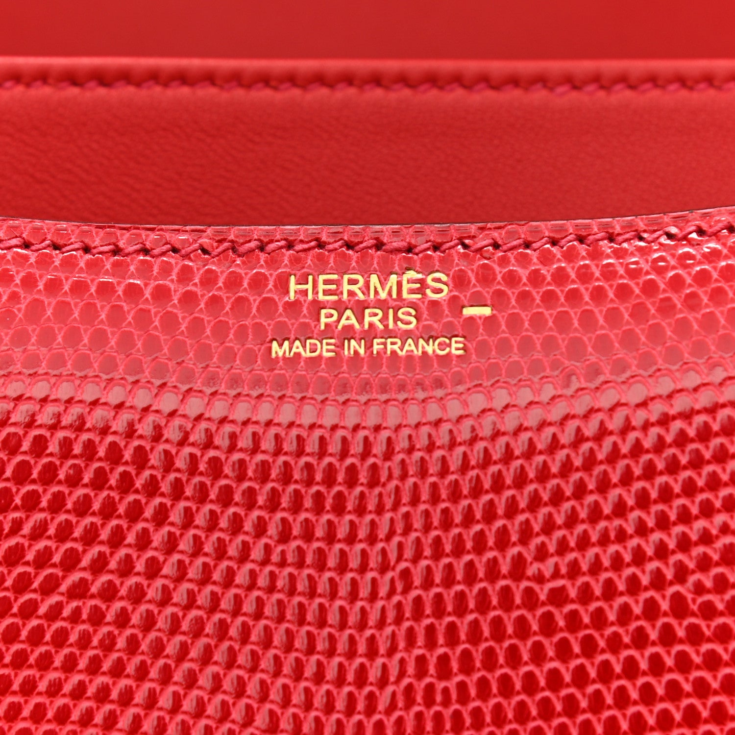 Hermes Lizard Constance 24 Rouge Exotique 6 of 13
