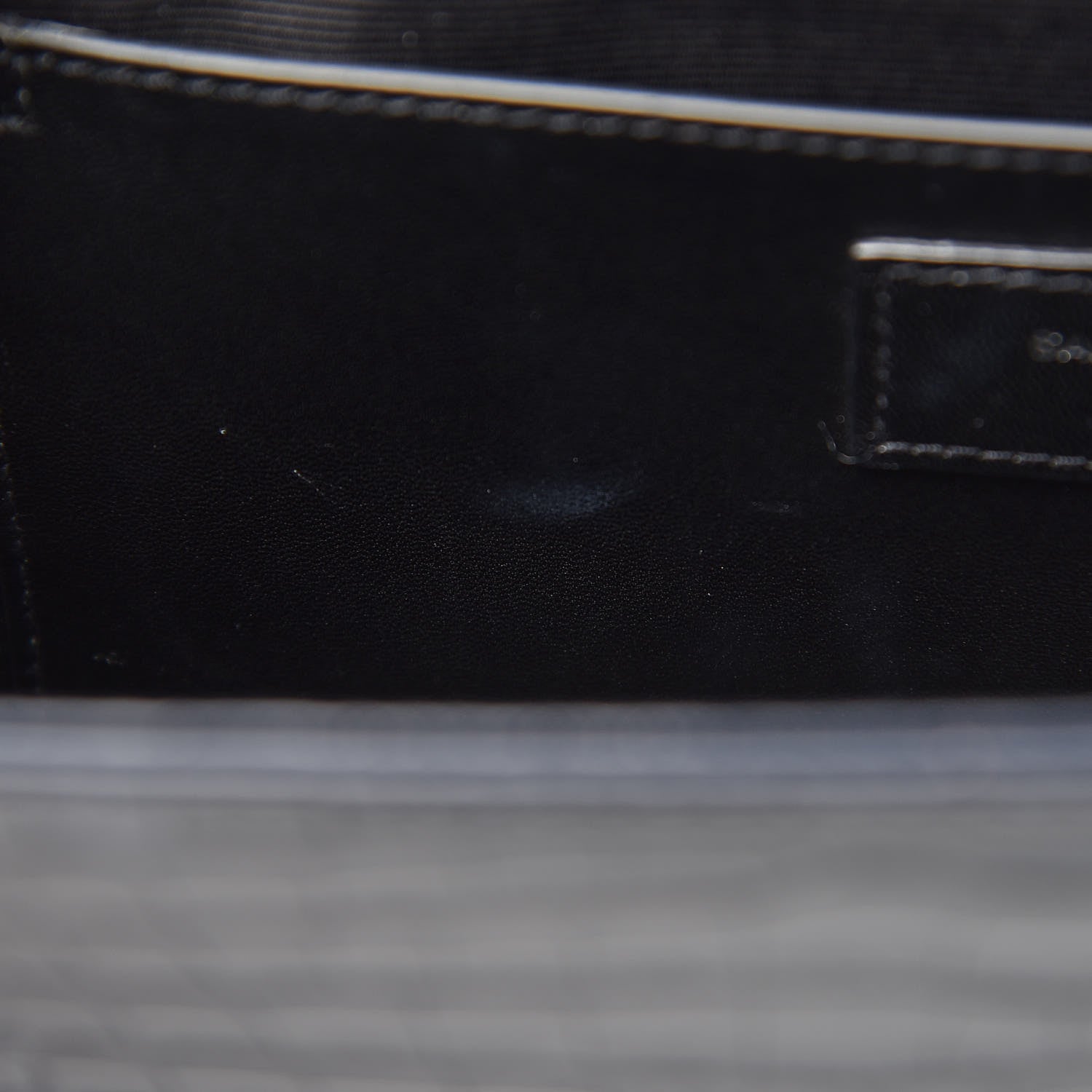 Saint Laurent Calfskin Crocodile Embossed Medium Classic Monogram Kate Tassel Satchel Blue Sapphire 10 of 10