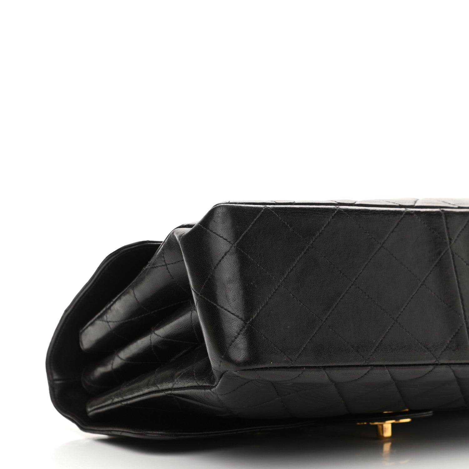 Chanel Lambskin Quilted Jumbo Double Sided Flap Black 10 of 12