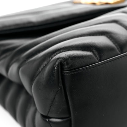 Saint Laurent Calfskin Y Quilted Monogram Medium Loulou Chain Satchel Black 9 of 18