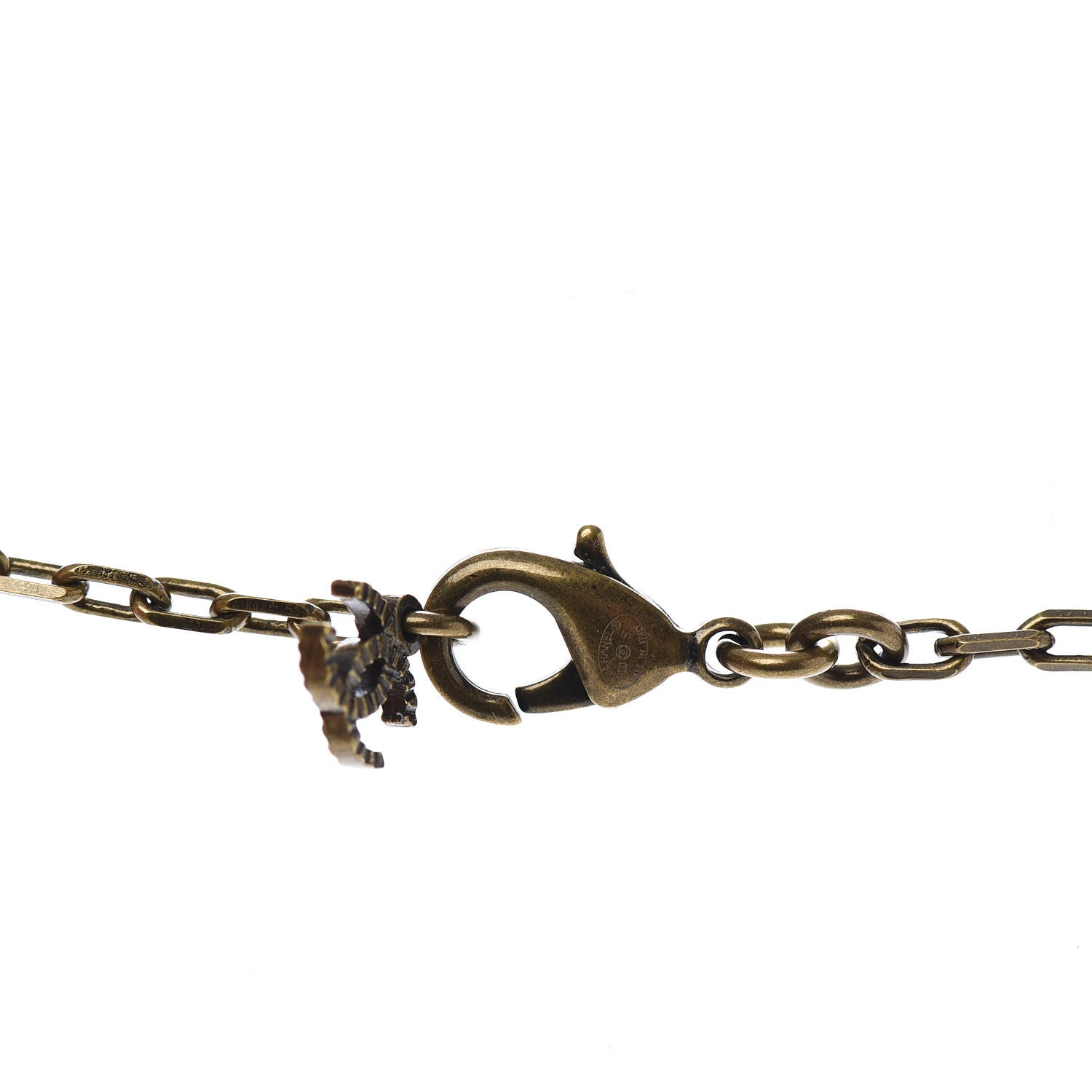 Chanel Crystal City of Light CC Necklace Pendant Gold 5 of 5