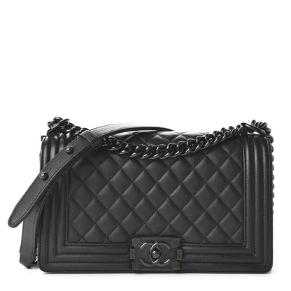 Chanel Caviar Quilted Medium Boy Flap So Black 1 of 10