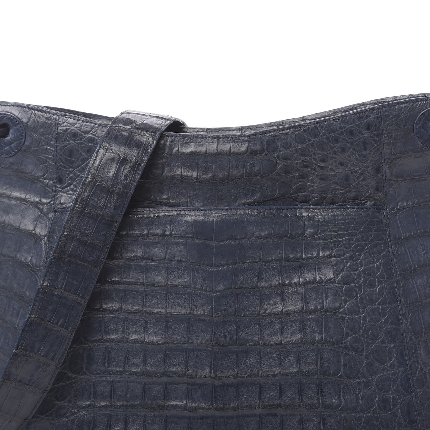Crocodile Crossbody Bag Dark Blue