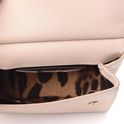 Dolce & Gabbana Dauphine Small Miss Sicily Satchel Rosa Carne 7 of 8