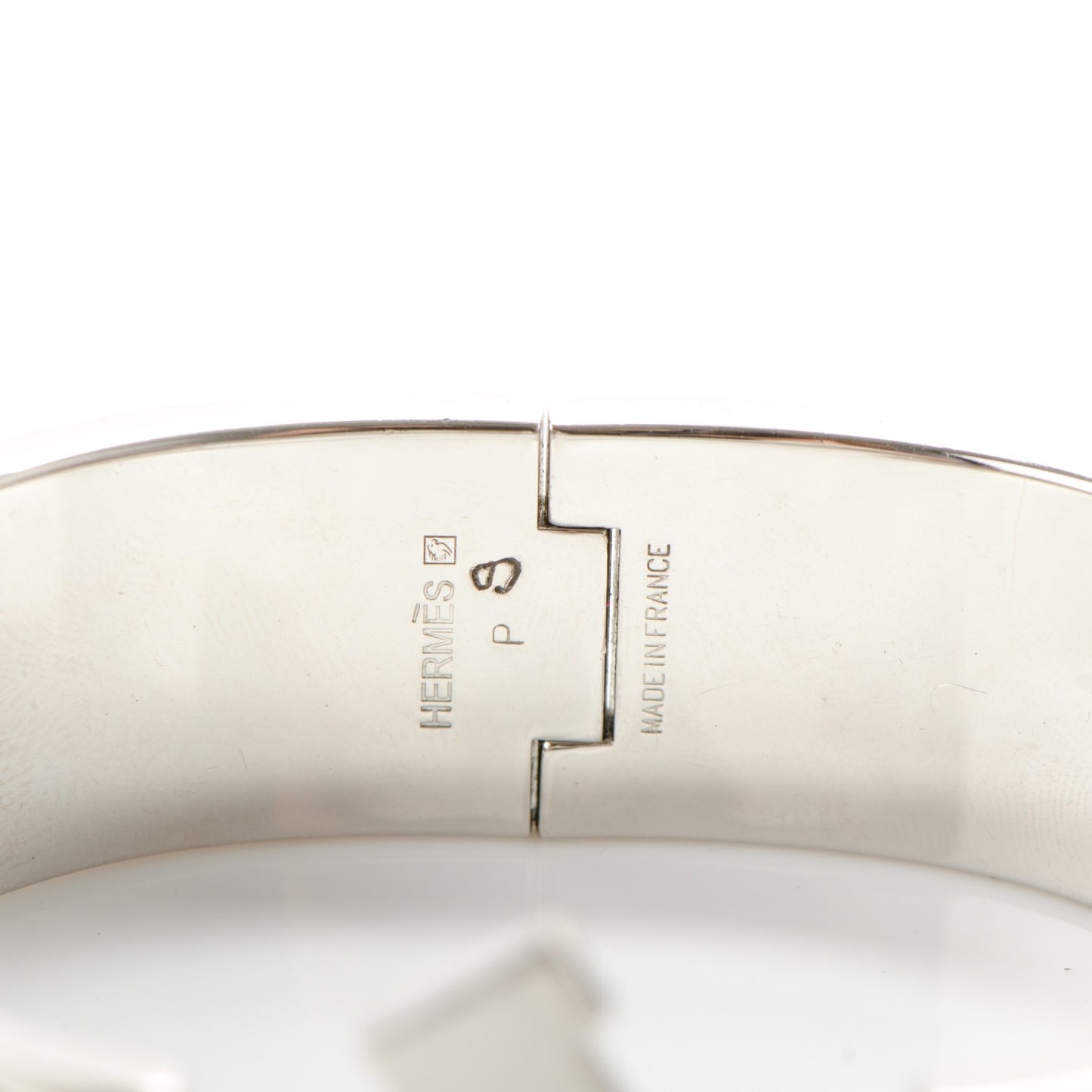 Enamel Clic Clac H Wide Bracelet GM Chartreuse