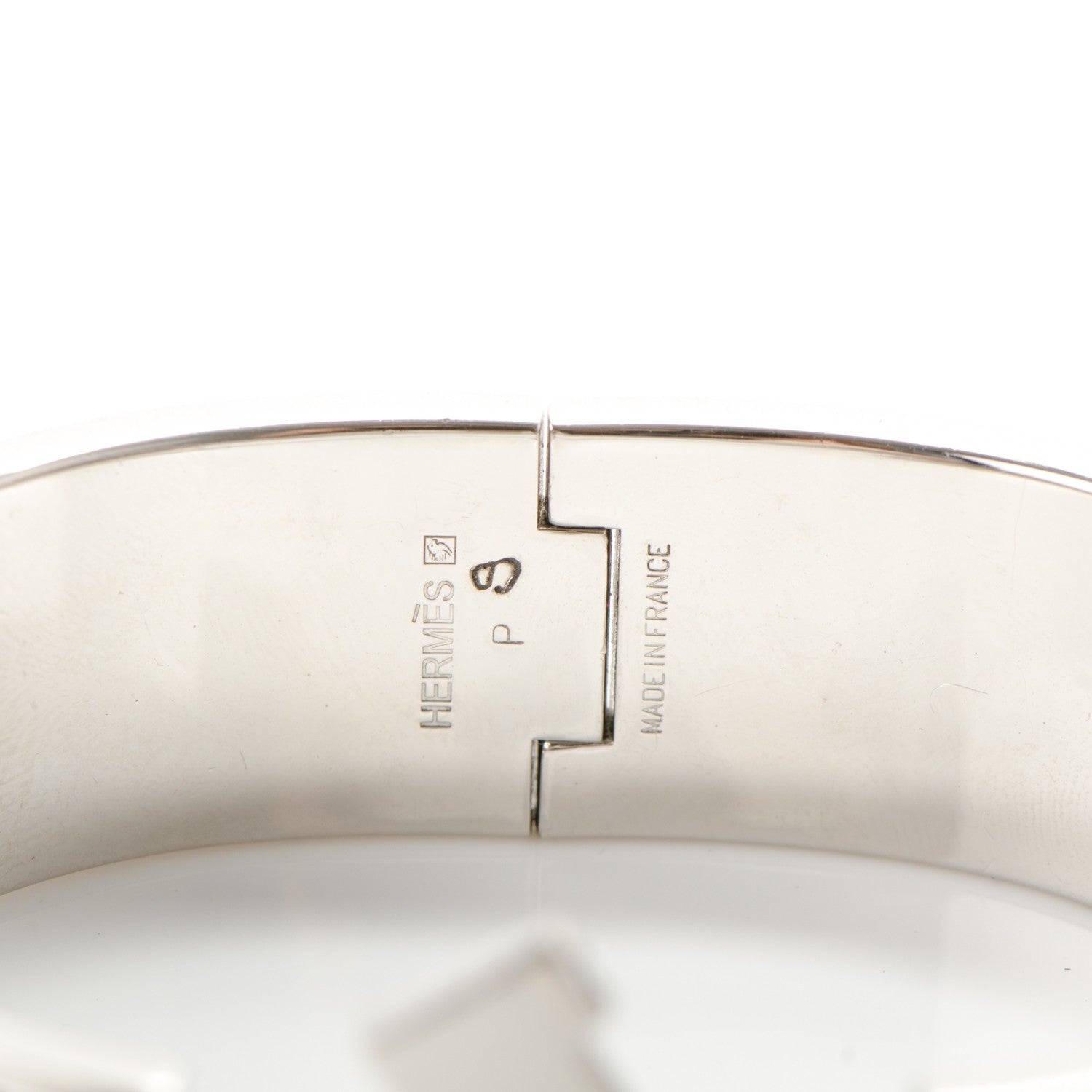 Hermes Enamel Clic Clac H Wide Bracelet GM Chartreuse 5 of 5