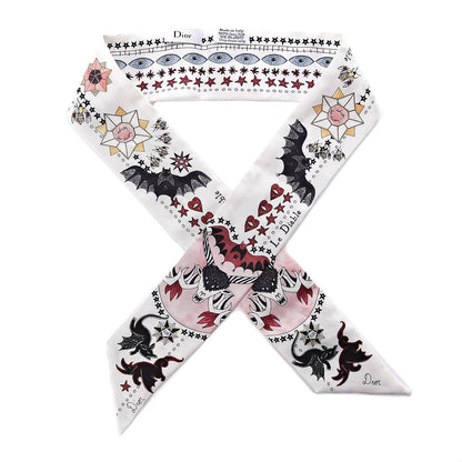 Christian Dior Silk Le Diable Mitzah Scarf 1 of 6