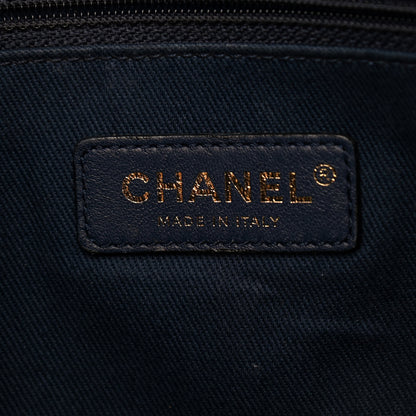 Chanel Sheepskin Caviar Quilted Daily Round Backpack Blue 6 of 10