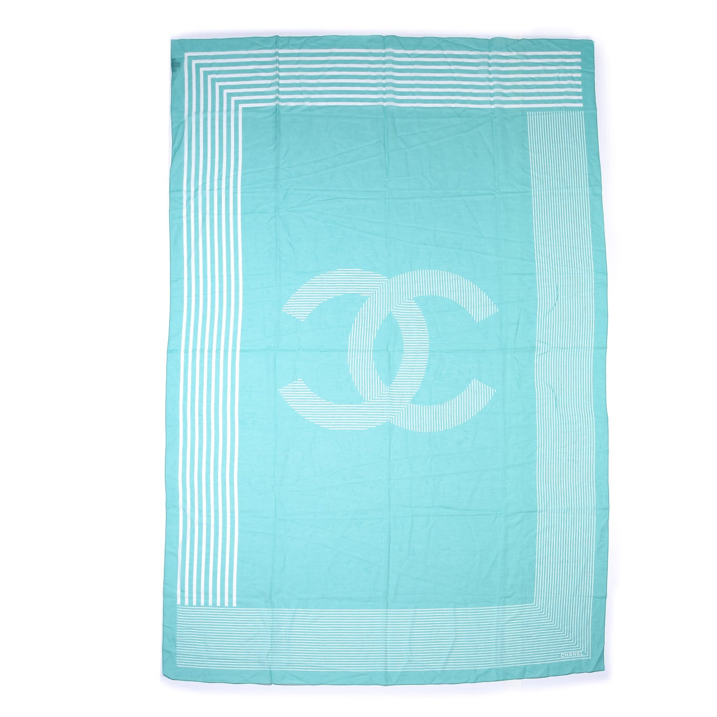 Cashmere Silk CC Stole Blue