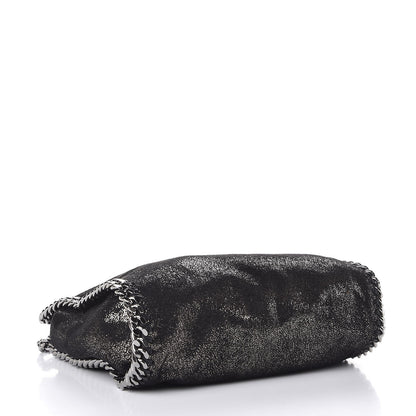 Stella McCartney Chamois Shiny Dotted Mini Falabella Fold Over Tote Ruthenium 4 of 7