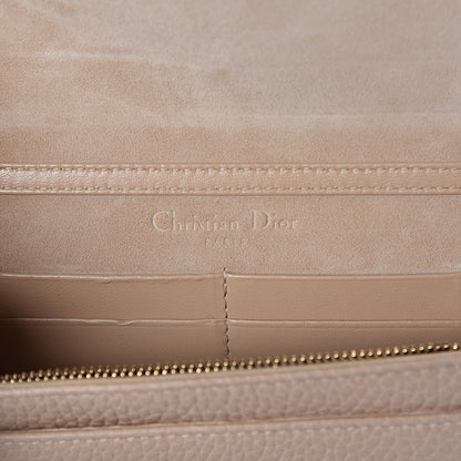 Christian Dior Grained Calfskin Diorama Wallet on Chain Pouch Nude 6 of 8