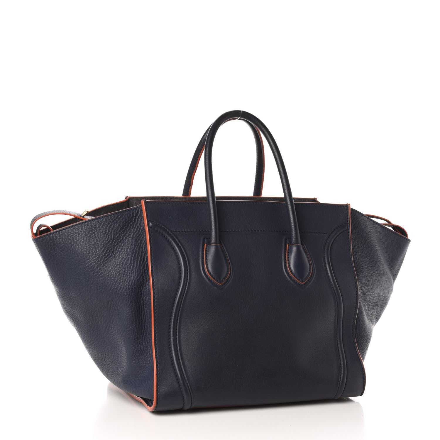 Celine Supple Calfskin Medium Phantom Luggage Midnight 3 of 10