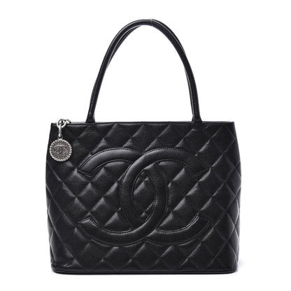 Chanel Caviar Quilted Medallion Tote Black 1 of 10