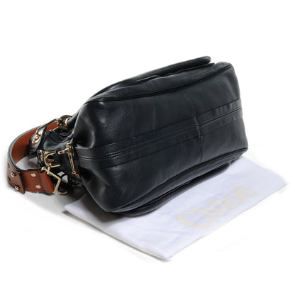Chloe Leather Medium Military Paraty Black Bat 4 of 7